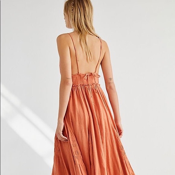 Free People Heat Haze Triangle Top Halter Gauzy Maxi Dress - Picture 4 of 7